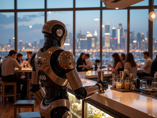 企业服务机器人全身展示,商务灰色外观,显示屏界面,放在会议室内,专业照明